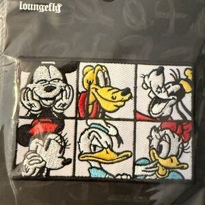 Disney Iron-On Patch Backing Card in Black and White